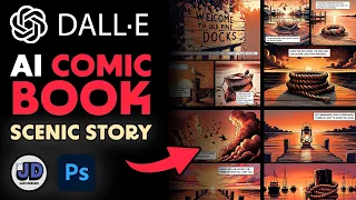 How I Designed a COMIC BOOK with DALL-E 3 [ AI Comic Book ]