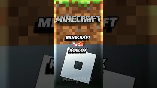 Minecraft VS Roblox #shorts #minecraft #roblox