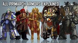 List of all types of Primarch's Armour in Warhammer 40K