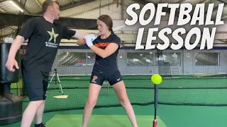 Hitting Session With College Softball Player