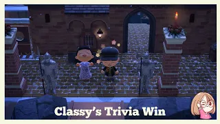 Classy's Trivia Visit.  #animalcrossingnewhorizon