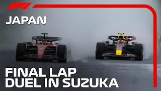 Perez & Leclerc's Pivotal Last Lap Battle | 2022 Japanese Grand Prix