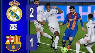 Fc barcelona vs real madrid 1-2 /extended highlights and all goals HD