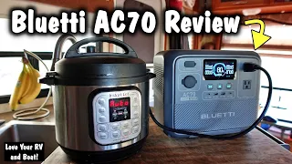 Bluetti AC70 - Fast Charging Compact Off-Grid Power Station (1000W Inverter, 768Wh LIFEPO Battery)