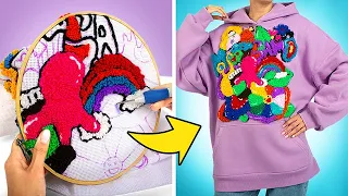 Cool Idea How To Decorate Clothes With Thread!