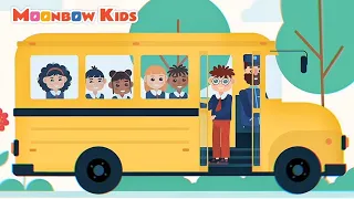 🚌The Wheels On The Bus Song | Nursery Rhymes | Kids & Toddlers Songs | Moonbow Kids (Playful Remix)