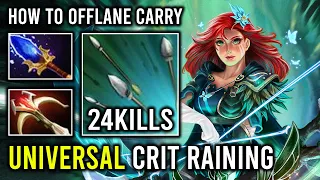 How to Carry Offlane Universal Windranger 1 Focus Fire = 1 Delete Unlimited Crit Max Range Dota 2