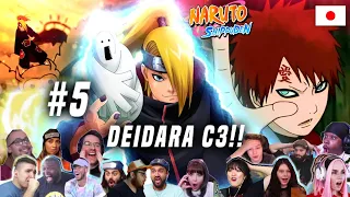 Deidara Nuke C3 Jutsu!! | "The Kazekage Stands Tall" | Reaction Mashup Naruto Shippuden 5 [ナルト 疾風伝]