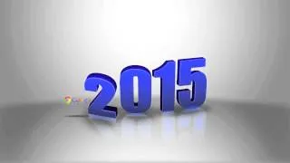 3D Happy New Years 2015 video animation promotion