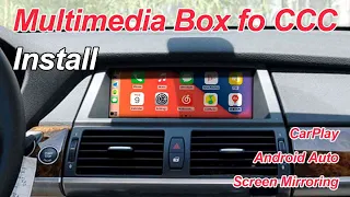 Install BMW E60 E61 E63 E64 E70 E71 E90 CCC CarPlay Android auto and mirror-link Function