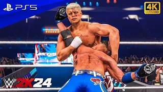 WWE 2k24 - Cody Rhodes Vs. AJ Styles | Backlash 2024 | For the Undisputed title! MUST WATCH😱🔥!!!