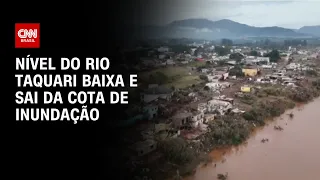 Nível do Rio Taquari baixa e sai da cota de inundação | LIVE CNN