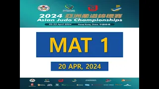 Day-1(Elim) Mat 1 :  Asian Judo Championships  2024 _ Hong Kong, CHINA