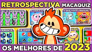 📼 RETROSPECTIVA MACAQUIZ |  MARATONA COM O MELHOR DE 2023! O último vídeo do ano! ⬅️ #quiz #macaquiz