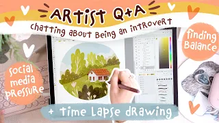 Artist Q&A - Answering Your Questions About Being An Introvert (+ Draw With Me!)