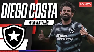 Diego Costa é apresentado no Botafogo; assista AO VIVO!