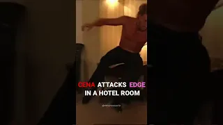 JOHN CENA ATTACKS EDGE IN THE HOTEL ROOM !!!