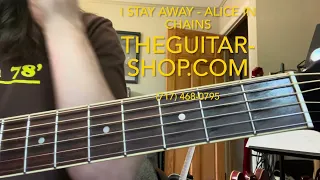 I Stay Away Alice in Chains - Wayne Thompson Guitar Lessons in Lancaster Pa