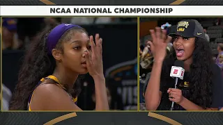 Angel Reese Explains Why She Taunted Caitlin Clark "You Can't See Me" In Title Game | LSU vs Iowa