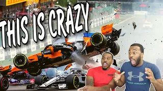 OMG HOW DO THEY SURVIVE!! LNBA Fans react to biggest f1 crashes of the decade😶‍🌫️😲