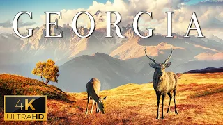 FLYING OVER GEORGIA (4K UHD) - Relaxing Music With Beautiful Nature Video For Luxury Lounge Waiting