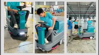 MÁY LAU SÀN NHÀ XƯỞNG NGỒI LÁI - KRAFFER KF80