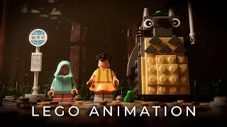 LEGO TOTORO : The Bus Stop -  Animation - 4K