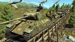 Can the German Army Cross the BRIDGE while AMBUSHED!? - Gates of Hell: Scorched Earth DLC