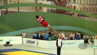 MENSAH Dominic (GBR) - 2018 Trampoline Worlds, St. Petersburg (RUS) - Qualification Tumbling R2