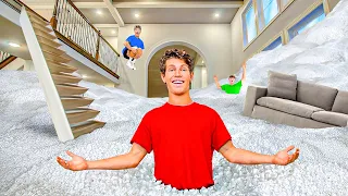 I FILLED MY ENTIRE HOUSE WITH PACKING PEANUTS!