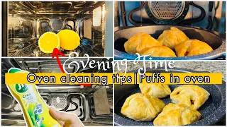 Egg puffs recipe | puffs in Panasonic convection oven | How to clean convection/ microwave oven