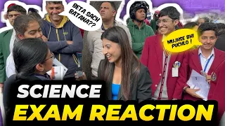 Students Reaction on Science Exam🔥Easy Paper? Tough MCQ😥Class 10 CBSE Board exam😎