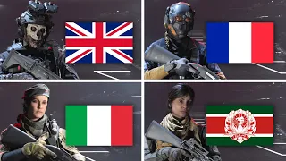 MW3 - ALL Operators Nationality