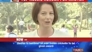 Aussie honours Sachin Tendulkar