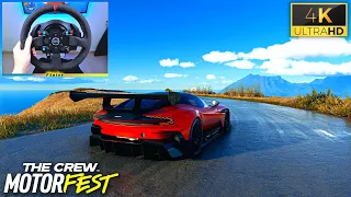 Aston Martin Vulcan Free Roam Drive | THE CREW MOTORFEST PC - RTX 4090 | Steering wheel gameplay