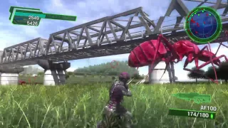 Earth Defense Force 4.1 Mission 42 Waterside Bugs 5.5k HP Ranger Inferno with survivors