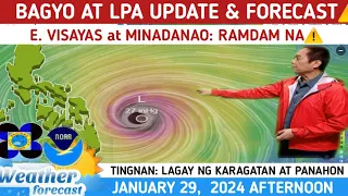 BAGYO PARATING NA?⚠️TINGNAN LPA PALAPIT NA⚠️WEATHER UPDATE TODAY JANUARY 29, 2024p.m