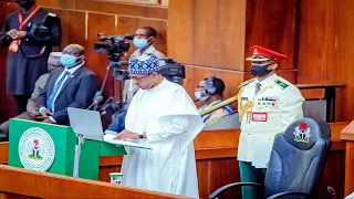 BUHARI PRESENTS 2022 BUDGET TO NATIONAL ASSEMBLY