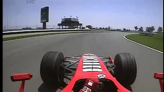 F1 2006 R10 US Q2 - Michael Schumacher Onboard