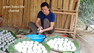 Robert makes cake to celebrate Christmas. Green forest life ( ep250)