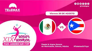 🔴🏐 #CopaPanamericana Senior Women XIX |  🇲🇽  México vs Puerto Rico 🇵🇷| 27 de agosto | #TelemaxEsTuyo