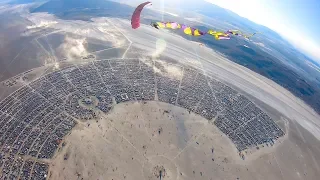 Come Alive: Skydiving over Burning Man Metamorphoses 2019