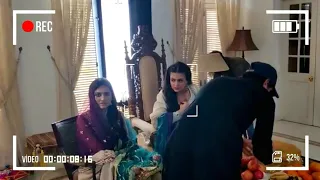 On The Set Of Badshah Begum Drama - Behind The Scenes | Zaroon Abbas, Komal Meer, Farhan Saeed |