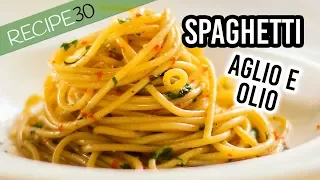 15 minute Spaghetti aglio e olio