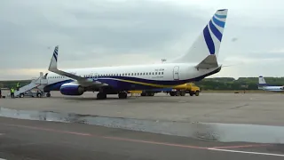 Норильск-Красноярск 21.09.2010 рейс №208 Авиа компания NordStar Boeing 737-800.