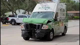 Florida Man steals vehicle at gas station, tries to run over victim before striking pole