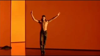 Joaquín Cortés dancing in the movie " Flamenco" directed by Carlos Saura