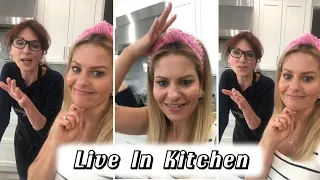 Candace Cameron Bure | Live In Kitchen with Marilu Henner | Dinner Time | Kitchen Vlog