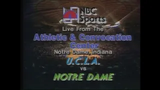 Feb 1981 - UCLA Bruins at Notre Dame Fighting Irish (Full NBC Broadcast)