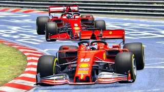 Ferrari F1 2020 vs Ferrari F1 2019 - Nordschleife
